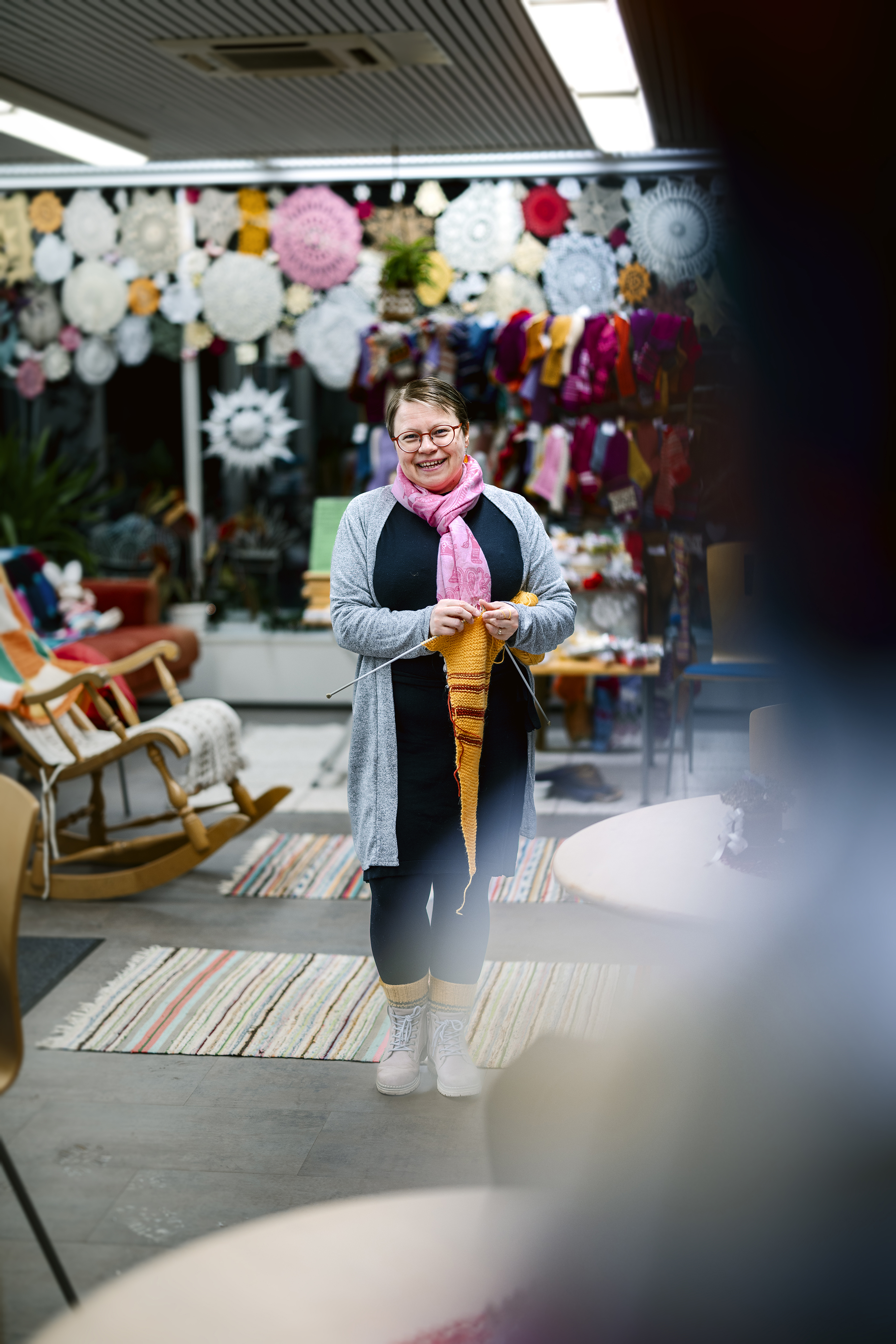 Diakoniatyöntekijä Johanna Lahtela.