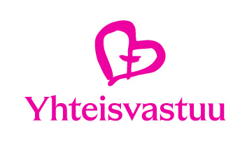 Yhteisvastuun pinkki logo. 